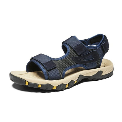 Sandales à scratch pour homme - 44 / Orange