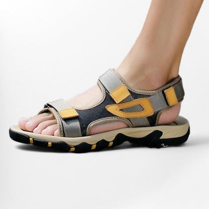 Sandales à scratch pour homme - 43 / Black