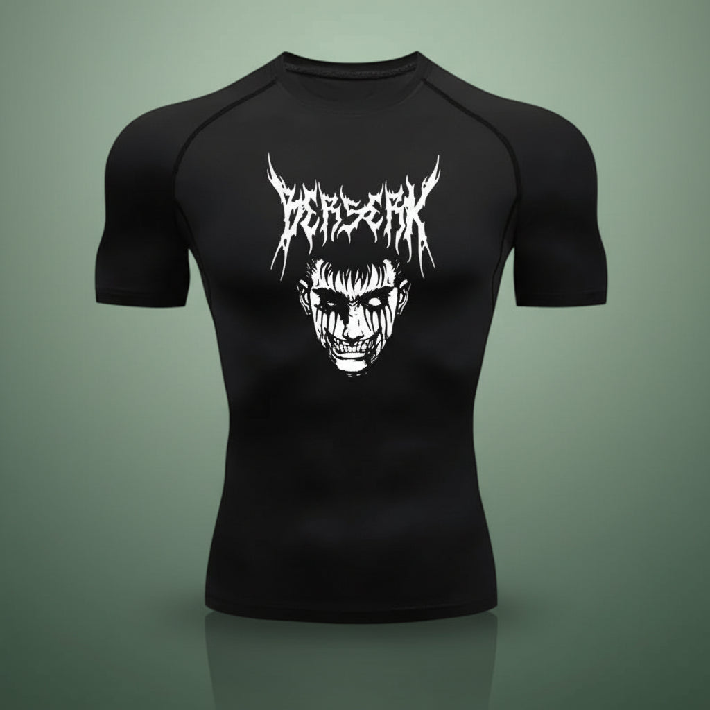 T-shirt compression anime - Noir / S
