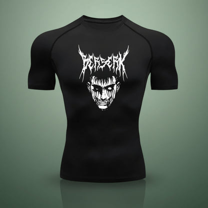 T-shirt compression anime - Noir / S