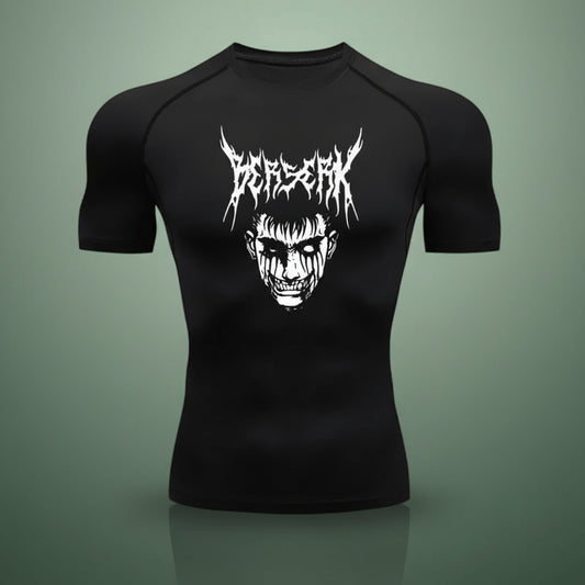 T-shirt compression anime - Noir / S