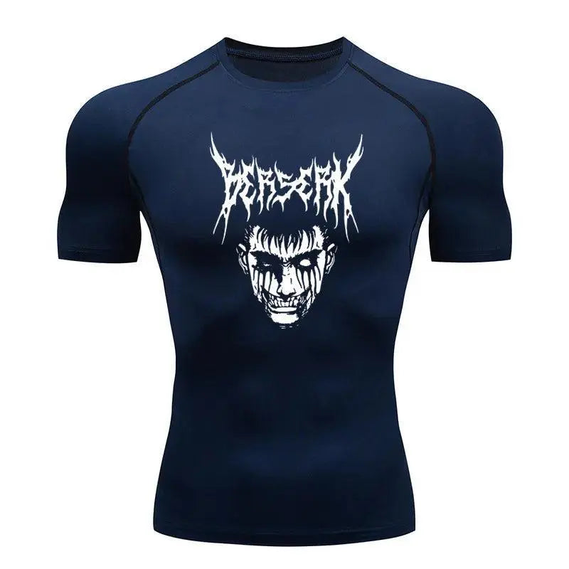T-shirt compression anime - Noir / M