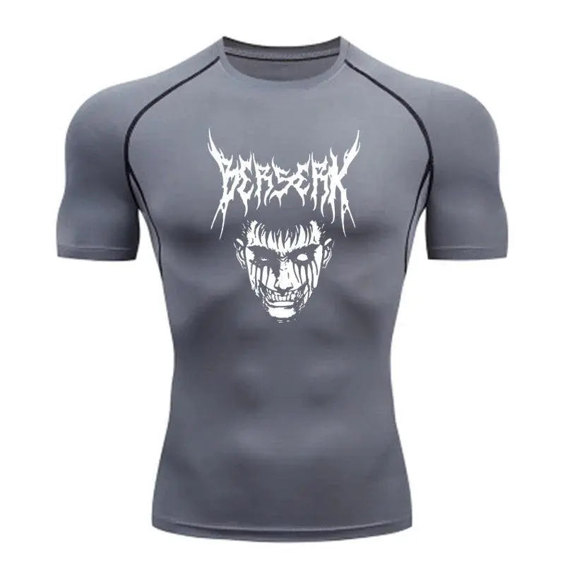 T-shirt compression anime - Noir / L