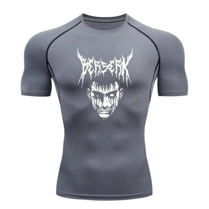T-shirt compression anime - Noir / L