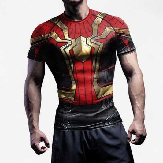 T shirt spiderman compression - S / Rouge