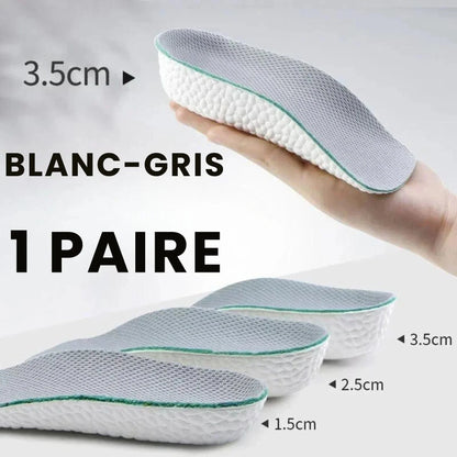 Talonnette Orthopédique À Mémoire De Forme - Noir et blanc / 3.5 cm