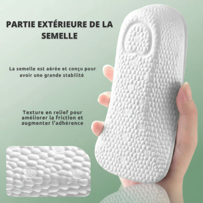 Talonnette Orthopédique À Mémoire De Forme - Noir et blanc / 1.5 cm