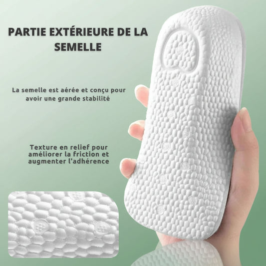 Talonnette Orthopédique À Mémoire De Forme - Noir et blanc / 1.5 cm