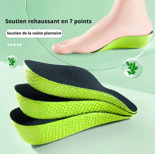 Talonnette Orthopédique À Mémoire De Forme Anti Odeur - Vert / 1.5 cm