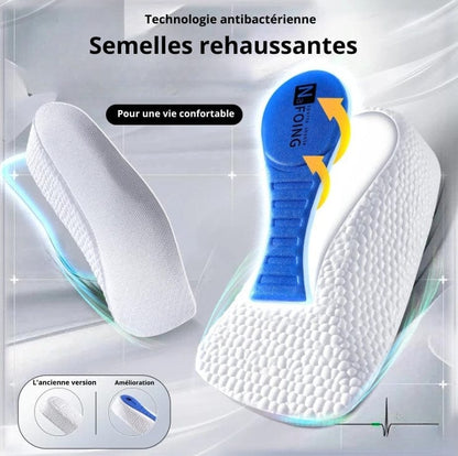 Talonnette Orthopédique À Mémoire De Forme Anti Odeur - Blanc / 1.5 cm