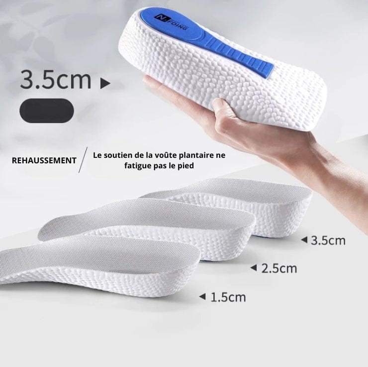 Talonnette Orthopédique À Mémoire De Forme Anti Odeur - Blanc / 3.5 cm