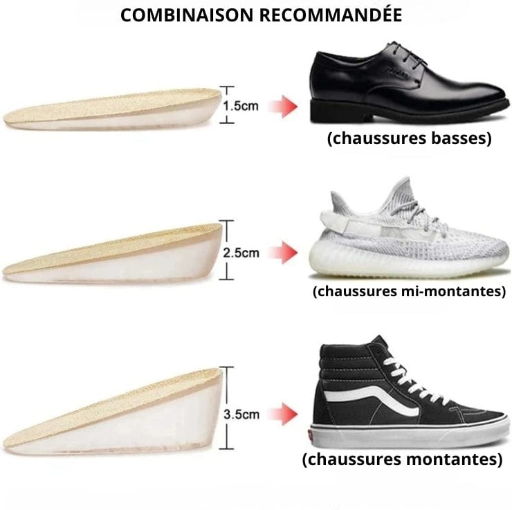 Talonnette Orthopédique Confortable En Silicone Souple - L ( 12 x 6.5 x 1.5 ) cm