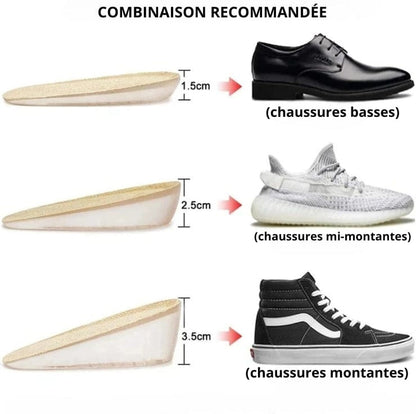 Talonnette Orthopédique Confortable En Silicone Souple - L ( 12 x 6.5 x 1.5 ) cm