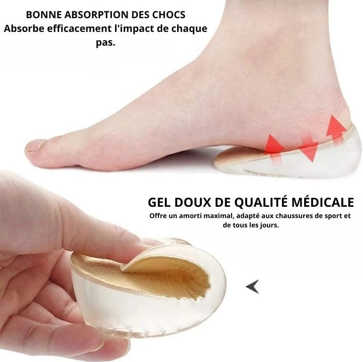 Talonnette Orthopédique Confortable En Silicone Souple - S ( 11 x 5.5 x 1.5 ) cm