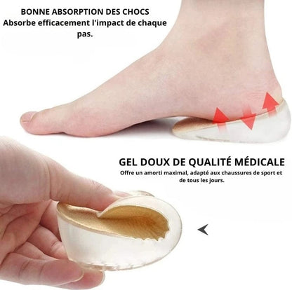Talonnette Orthopédique Confortable En Silicone Souple - S ( 11 x 5.5 x 1.5 ) cm