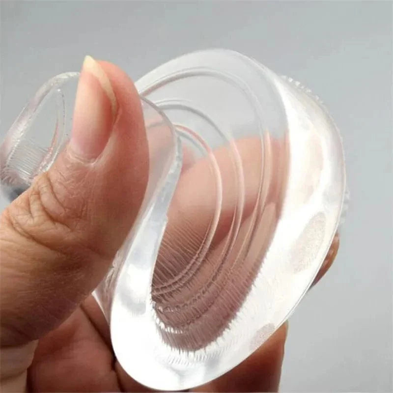 Talonnette Orthopédique Élastique Et Transparente - Homme ( 9 x 6.5 x 1 ) cm