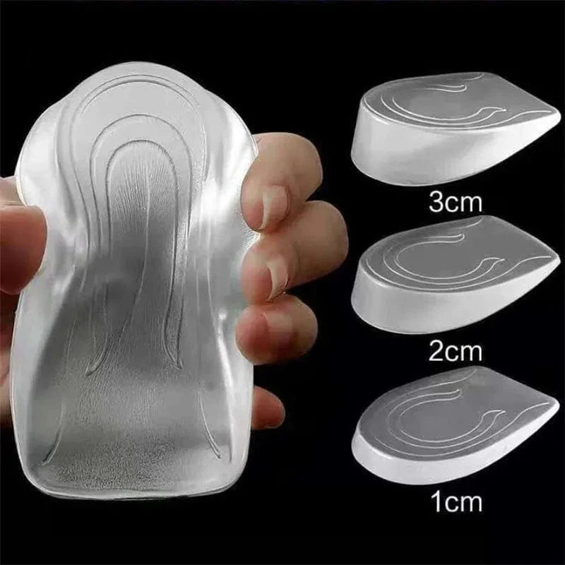 Talonnette Orthopédique Élastique Et Transparente - Homme ( 9 x 6.5 x 2 ) cm