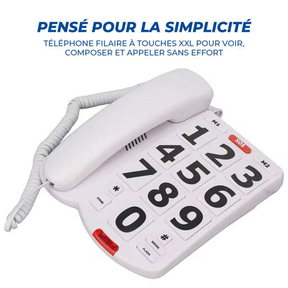 Téléphone Fixe Grosses Touches Senior - Image 2