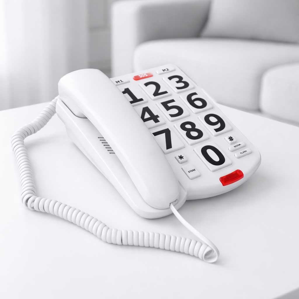 Téléphone Fixe Grosses Touches Senior - Image 4