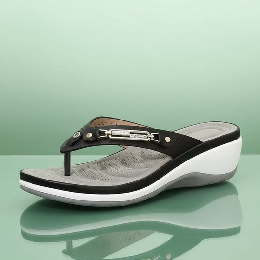 Tong Orthopédique Femme Confortable Et Durable - Khaki / 36