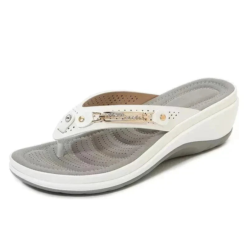 Tong Orthopédique Femme Confortable Et Durable - Khaki / 42