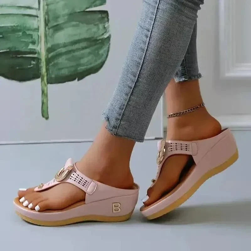 Tong Orthopédique Femme Élégante Et Moderne - Bleu / 39