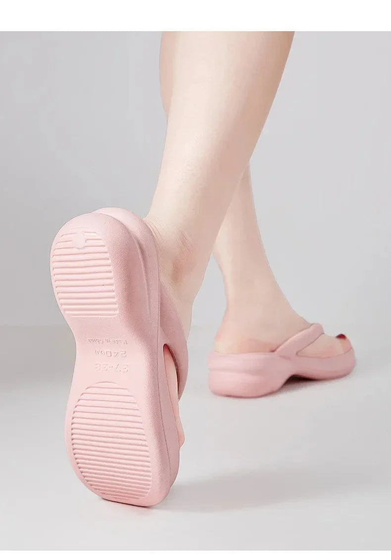 Tong Orthopédique Femme Souple et Élégante - Blanc / 39-40