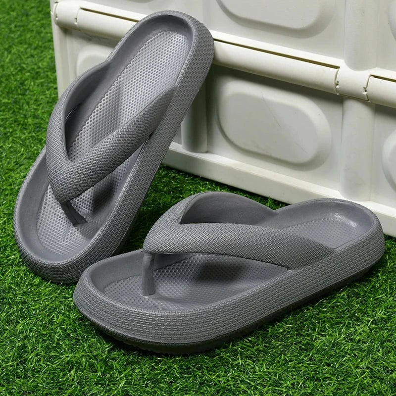Tongs Orthopédiques à Semelle Épaisse pour La Plage - Blanc / 42-43