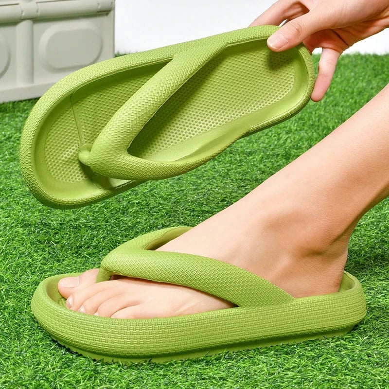 Tongs Orthopédiques à Semelle Épaisse pour La Plage - Gris / 42-43