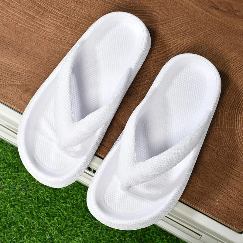 Tongs Orthopédiques à Semelle Épaisse pour La Plage - Blanc / 38-39