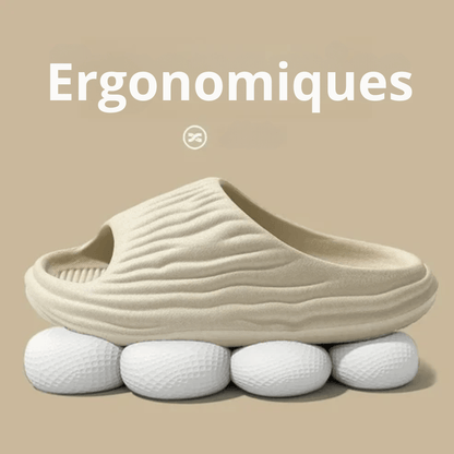 Tongs Orthopédiques d’Intérieur Antidérapante pour Homme - Beige / 38-39