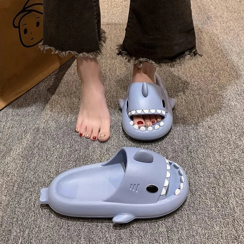 Tongs Orthopédiques en Forme de Requin pour Homme - Gris / 34-35