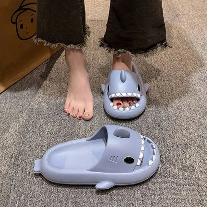 Tongs Orthopédiques en Forme de Requin pour Homme - Gris / 34-35