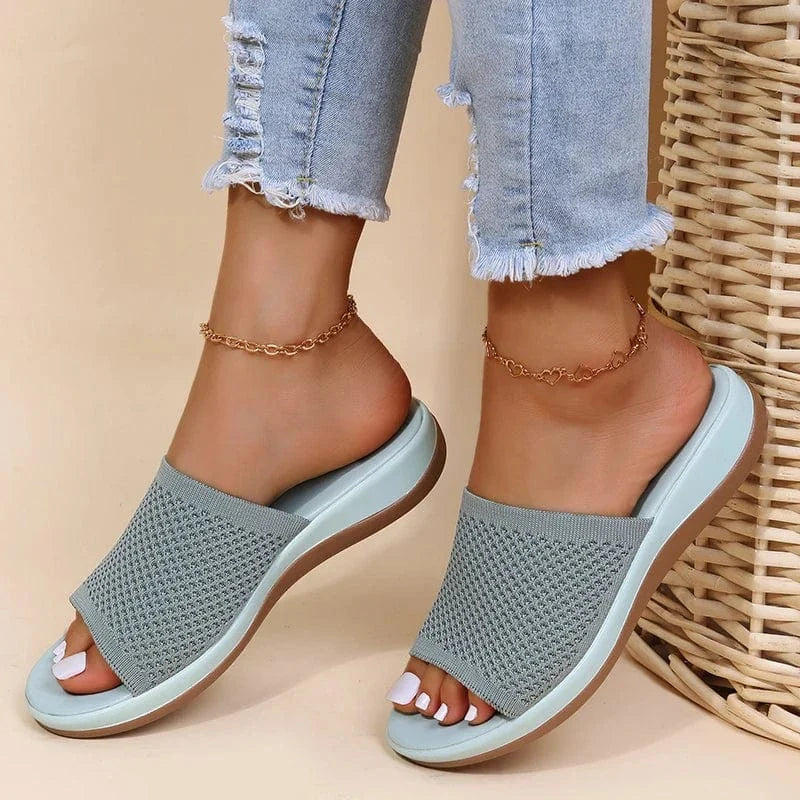Tongs Orthopédiques Hippie Chic - Bleu / 38