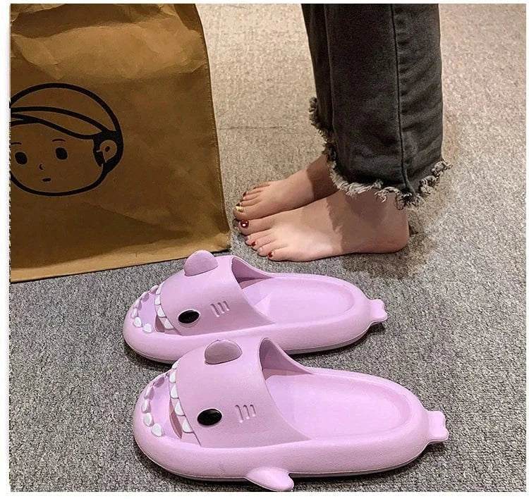 Tongs Orthopédiques pour Femme en Forme de Requin - Violet / 36-37