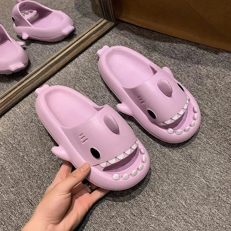 Tongs Orthopédiques pour Femme en Forme de Requin - Violet / 34-35