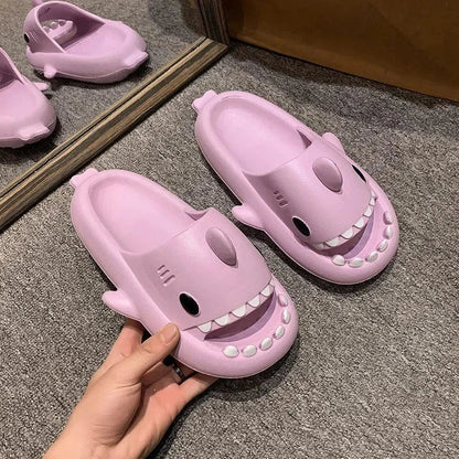 Tongs Orthopédiques pour Femme en Forme de Requin - Violet / 34-35