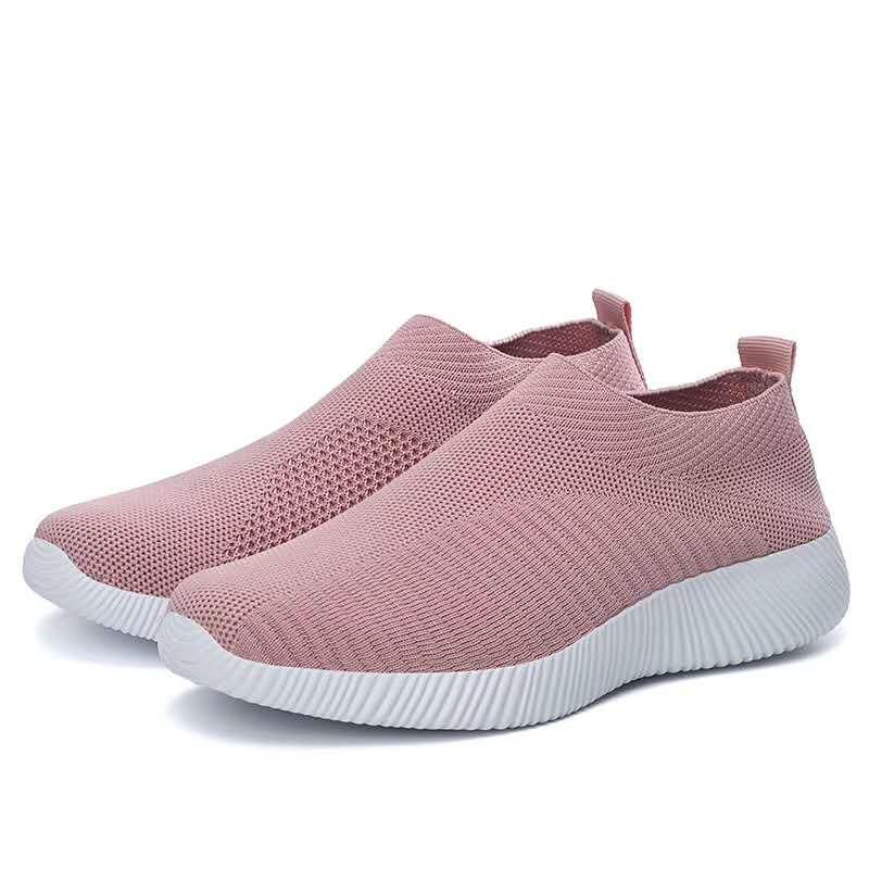Chaussons d'été pour femme, chaussures orthopédiques décontractées avec coussin d'air confortable, doux en maille antidérapante respirante à bout fermé, chaussons de gymnastique, anti-toboggan, maille Chaussons d'été pour femme, chaussures orthopédiques décontractées avec coussin d'air confortable, doux en maille antidérapante respirante à bout fermé, chaussons de gymnastique, anti-toboggan, maille