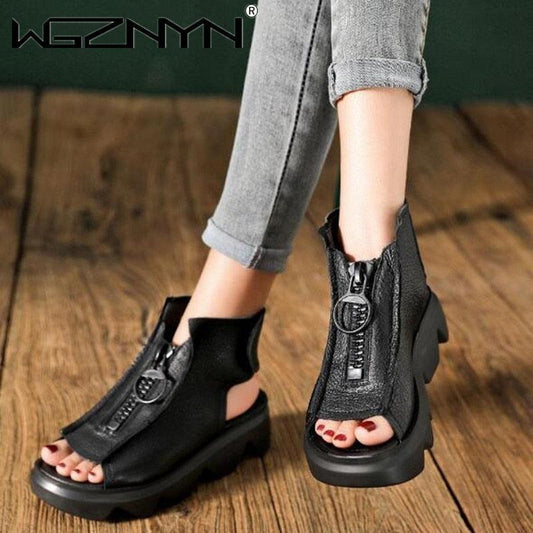 Sandales rétro à plateforme pour femmes - Fetoo Confort Orthopédique