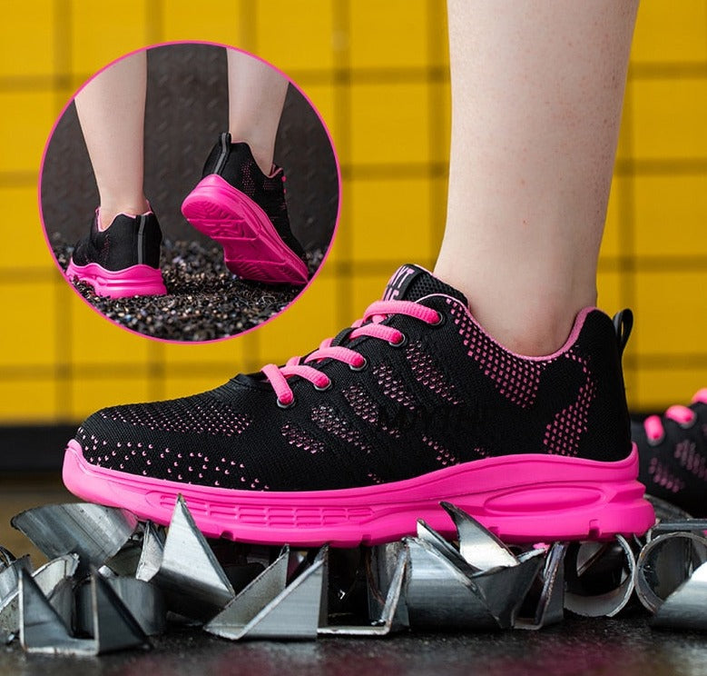 Women's light walking safety shoes