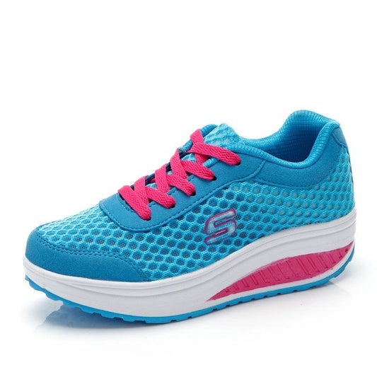 Chaussures Toning confortable à lacets en maille pour femmes Confort Orthopédique