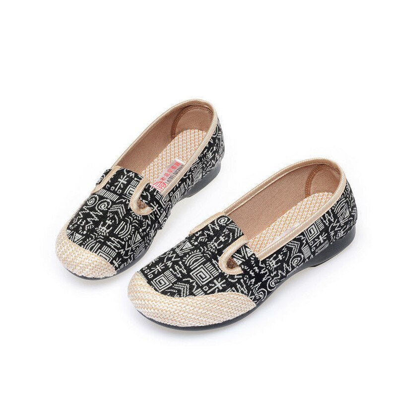 Mocassins Femme à Nœud - Coupe Large, Semelle Plateforme - Confort Orthopédique Pour Bureau Et Quotidien