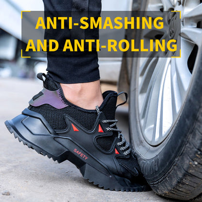 Chaussures de sécurité à bout en acier, respirantes, légères et indestructibles pour hommes - Safety