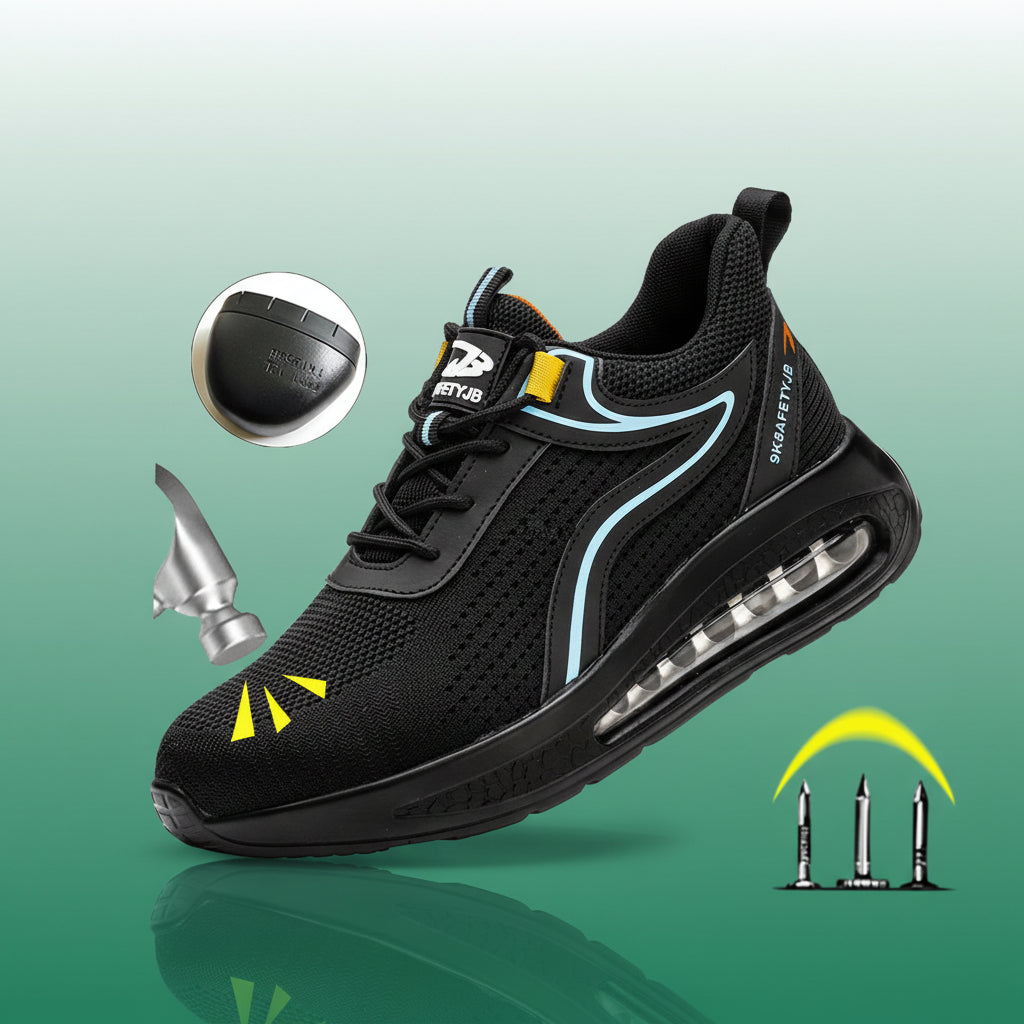 Chaussures de sécurité respirantes à bout en acier pour hommes - Sharly Confort Orthopédique