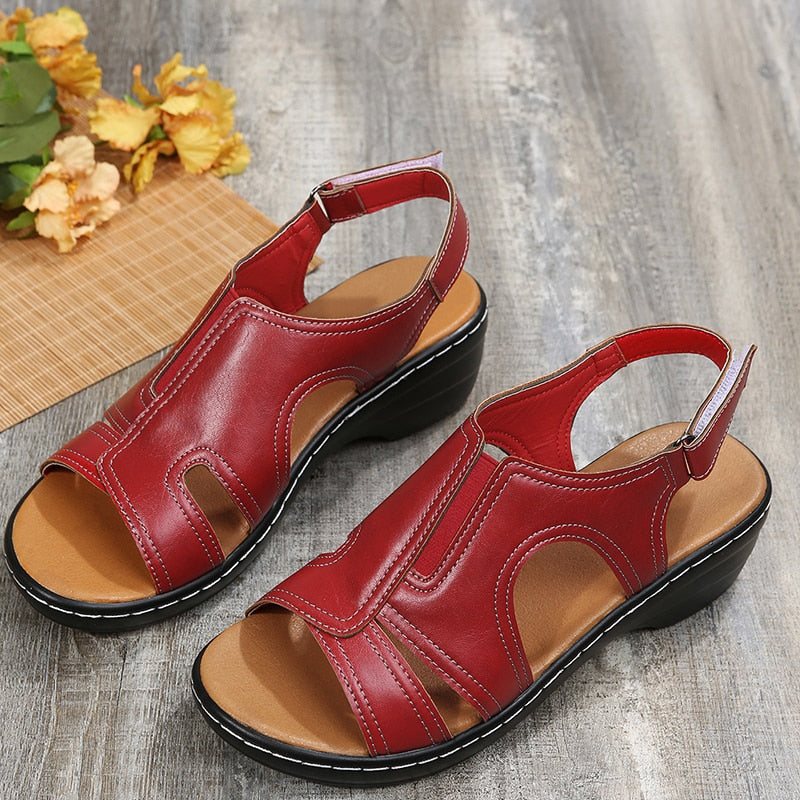 Women's Open Toe Wedge Sandals - Merliah