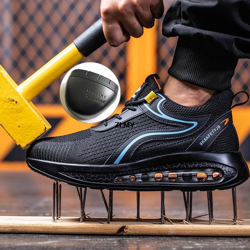 Chaussures de sécurité respirantes à bout en acier pour hommes - Sharly Confort Orthopédique