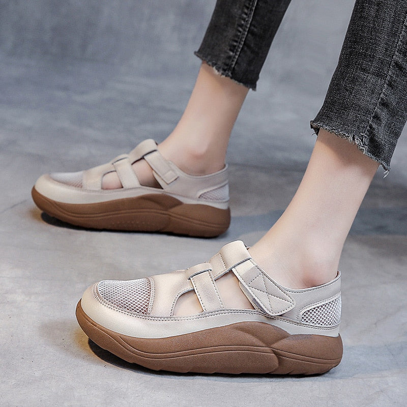 Thick openwork and breathable sandals for women - Sando