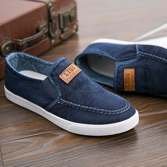 Chaussures décontractées respirantes en toile et Denim pour hommes - Jappy - Confort Orthopédique