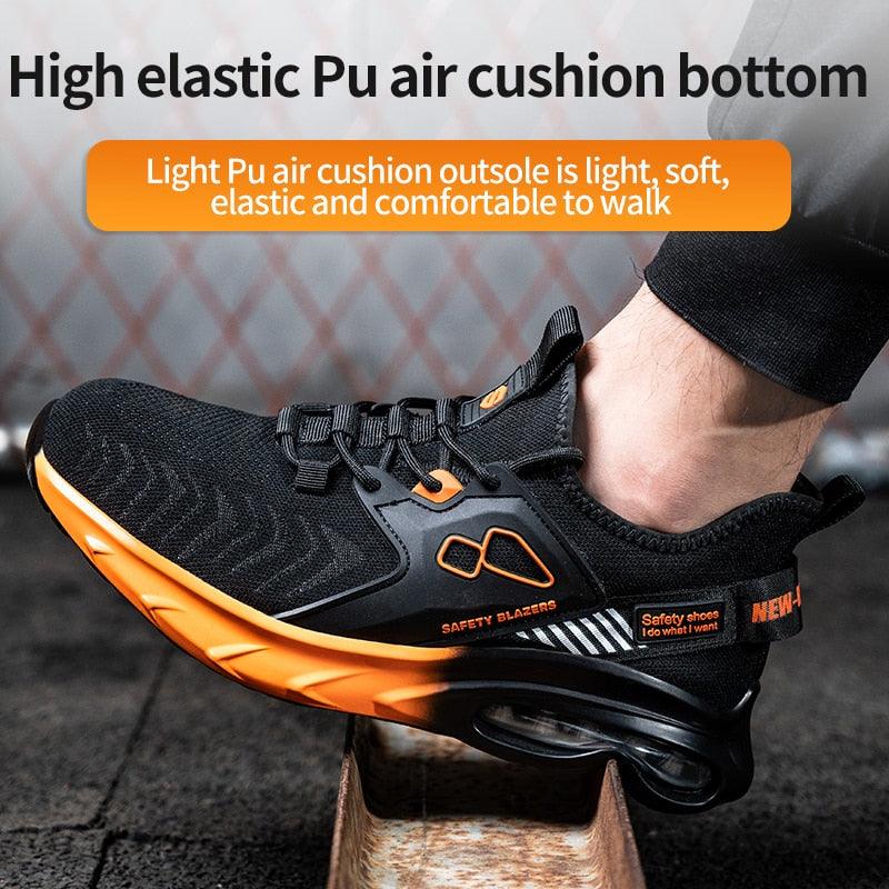 Chaussures de sécurité à coussin d'air pour hommes - Blazers Confort Orthopédique