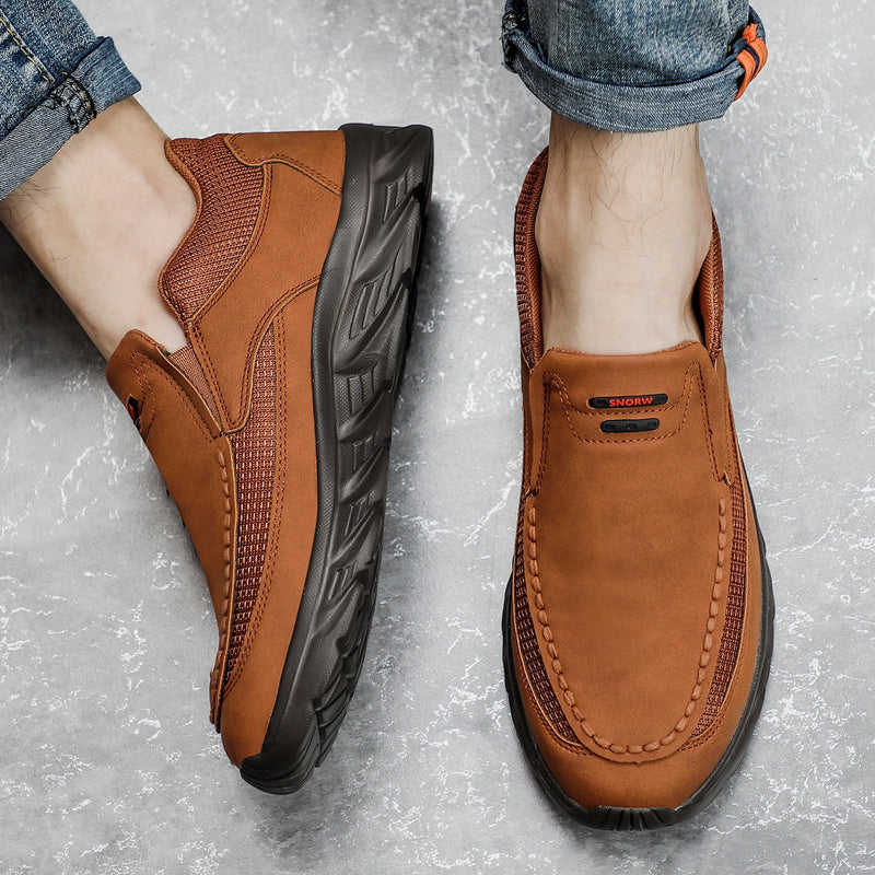 Men's casual leather shoes - airdas -